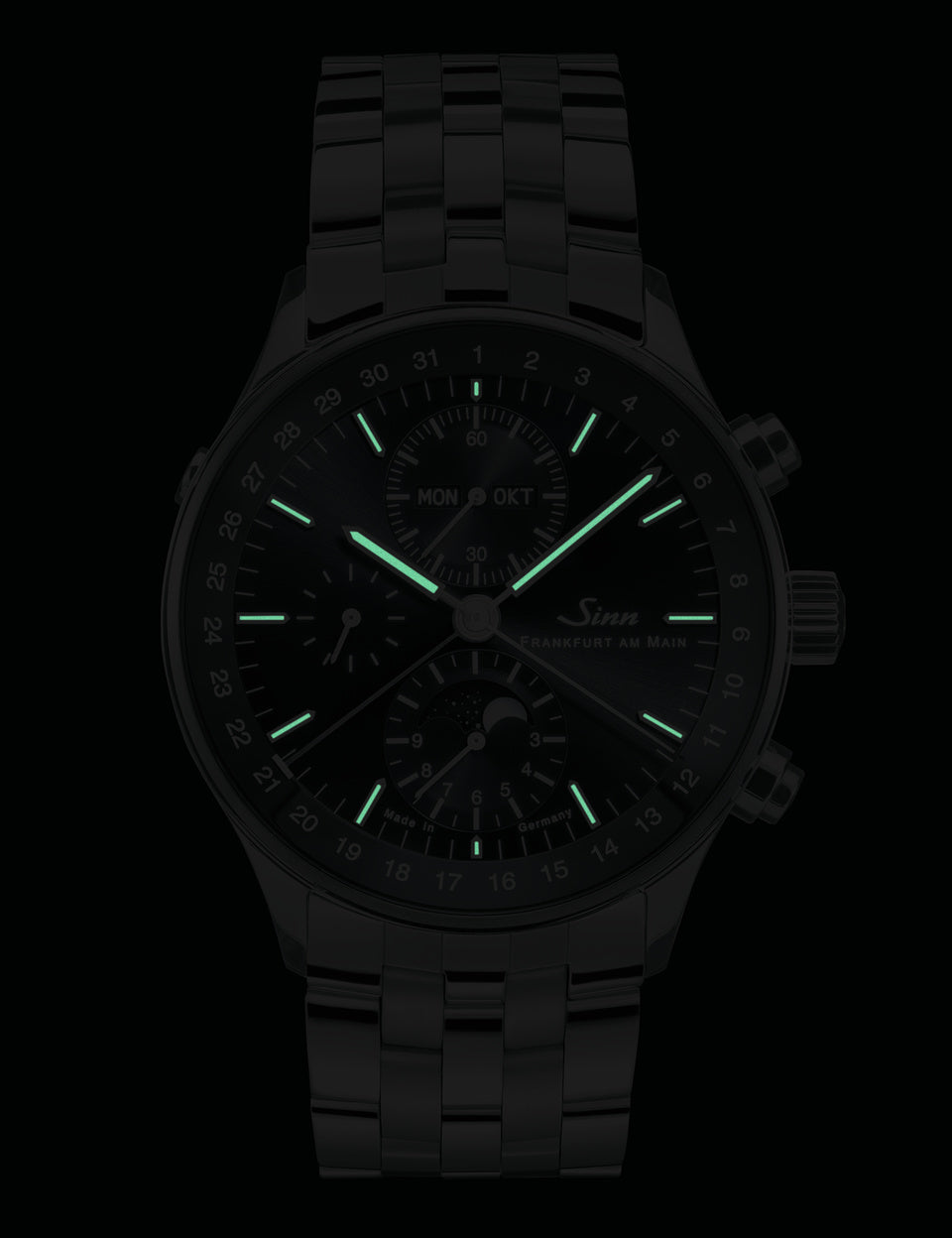 Sinn watch - 6012 - Leather bracelet + metal bracelet