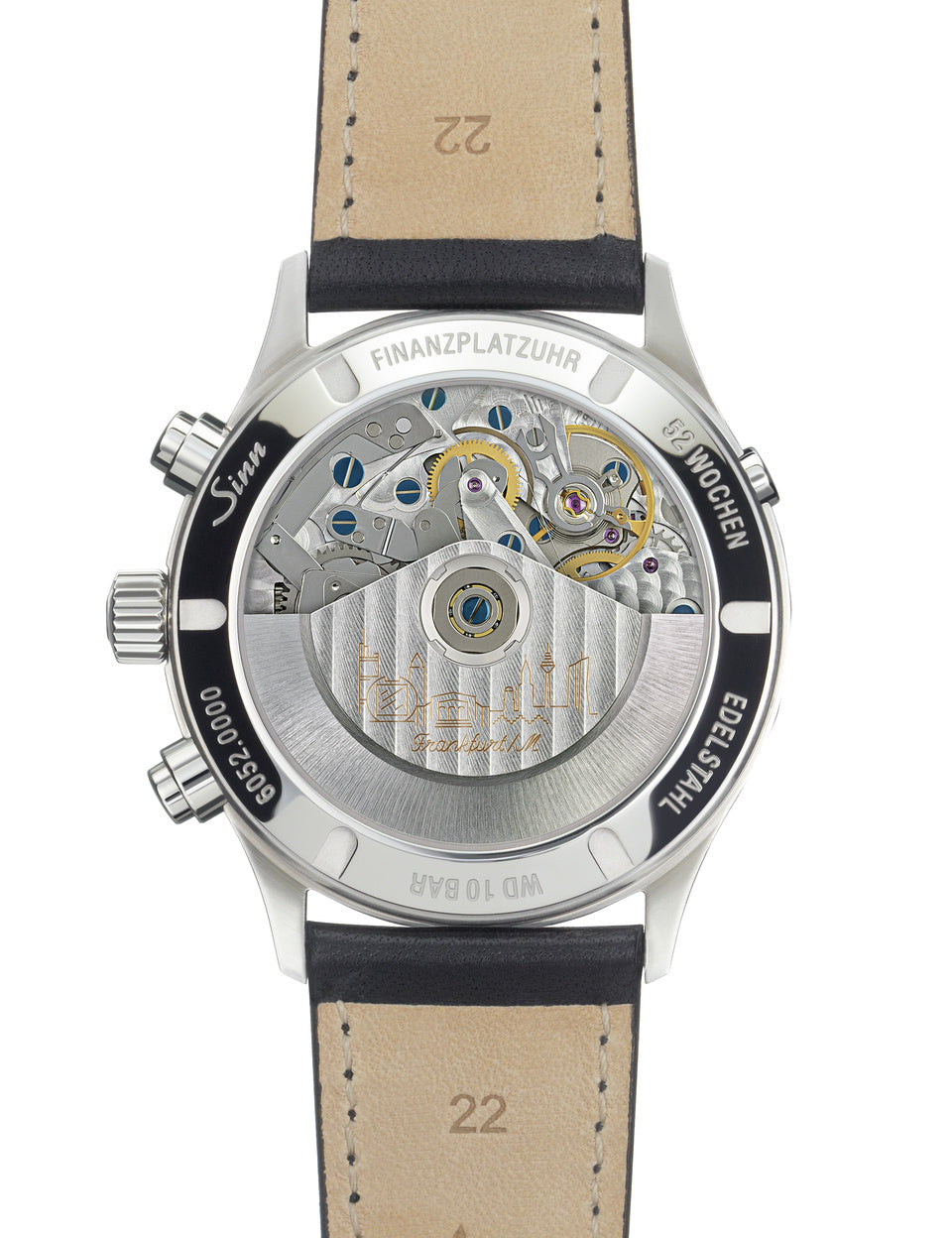 Sinn watch - 6052 - Leather bracelet + metal bracelet