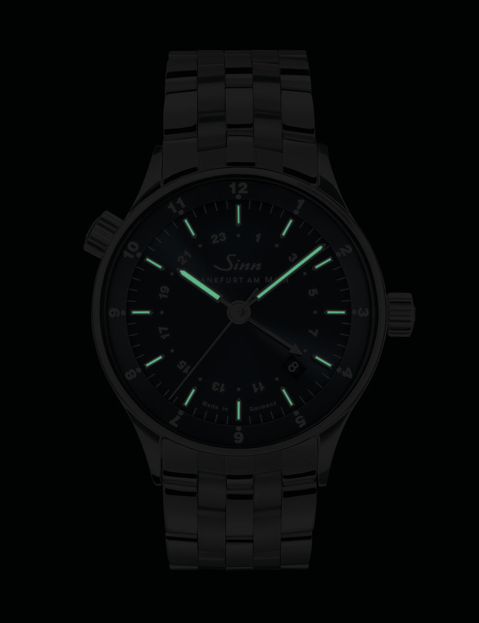 Sinn watch - 6060 B - Leather bracelet + metal bracelet