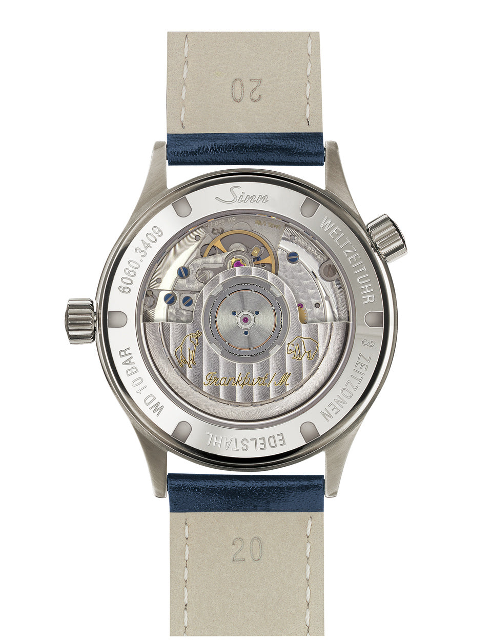 Sinn watch - 6060 B - Leather bracelet + metal bracelet