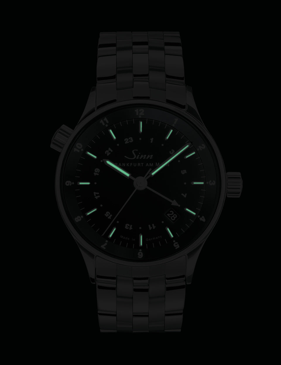 Sinn watch - 6060 - Leather bracelet + metal bracelet