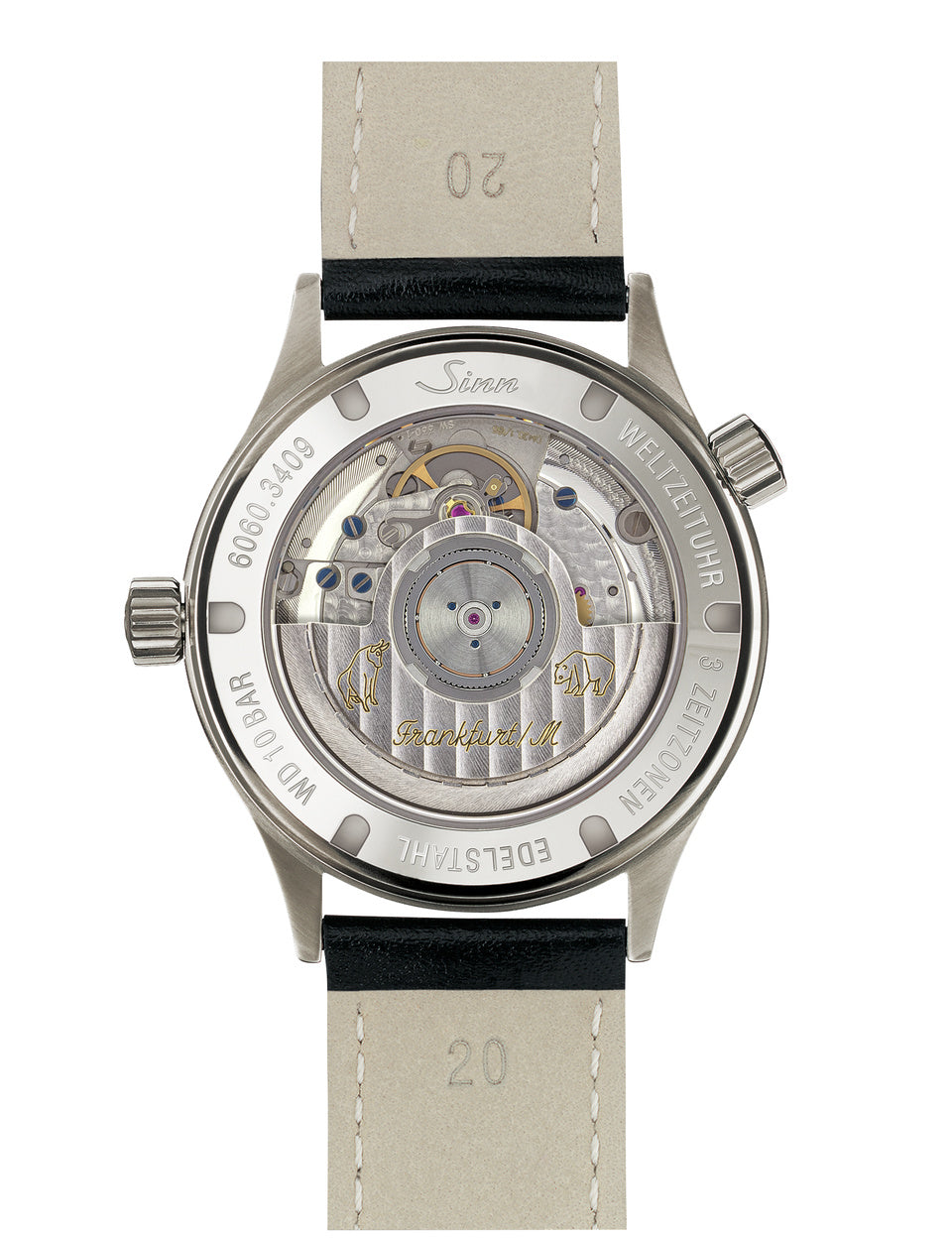 Sinn watch - 6060 - Leather bracelet + metal bracelet