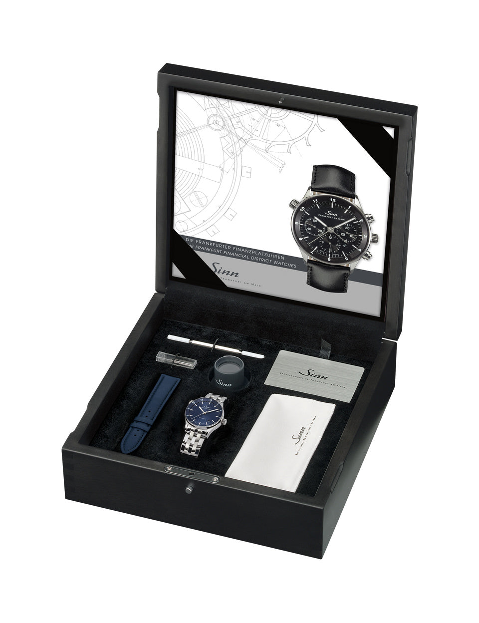 Sinn watch - 6068 B - Leather bracelet + metal bracelet