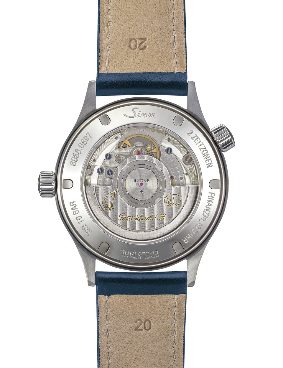 Sinn watch - 6068 B - Leather bracelet + metal bracelet