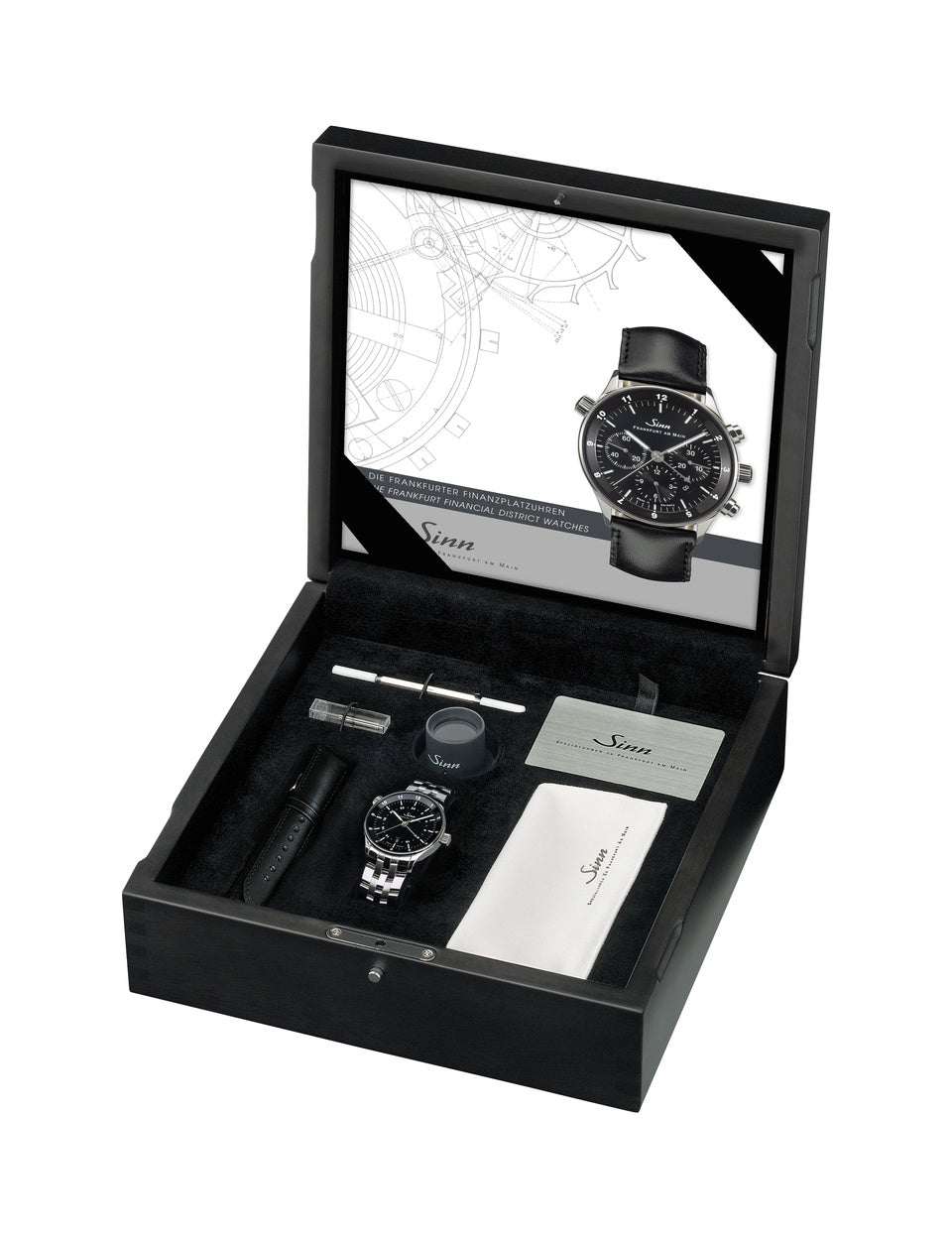 Sinn watch - 6096 - Leather bracelet + metal bracelet