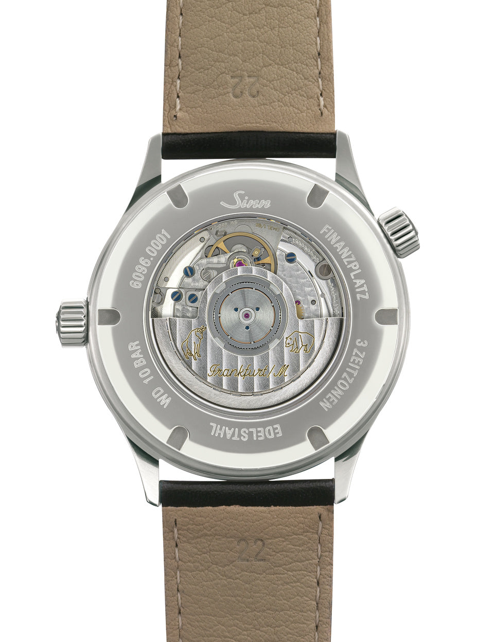 Sinn watch - 6096 - Leather bracelet + metal bracelet