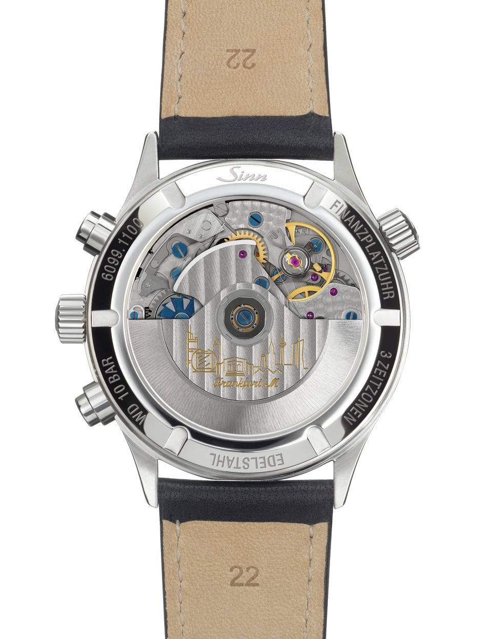 Sinn watch - 6099 - Leather bracelet + metal bracelet