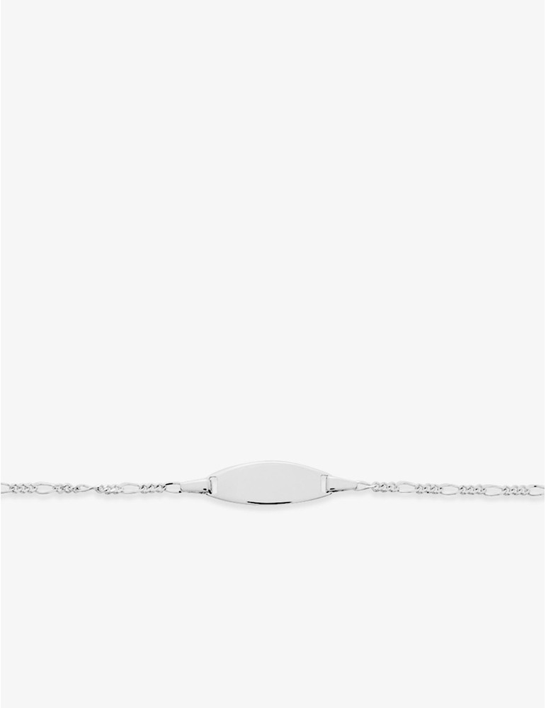 Gourmette enfant en or blanc 9ct 446B-116