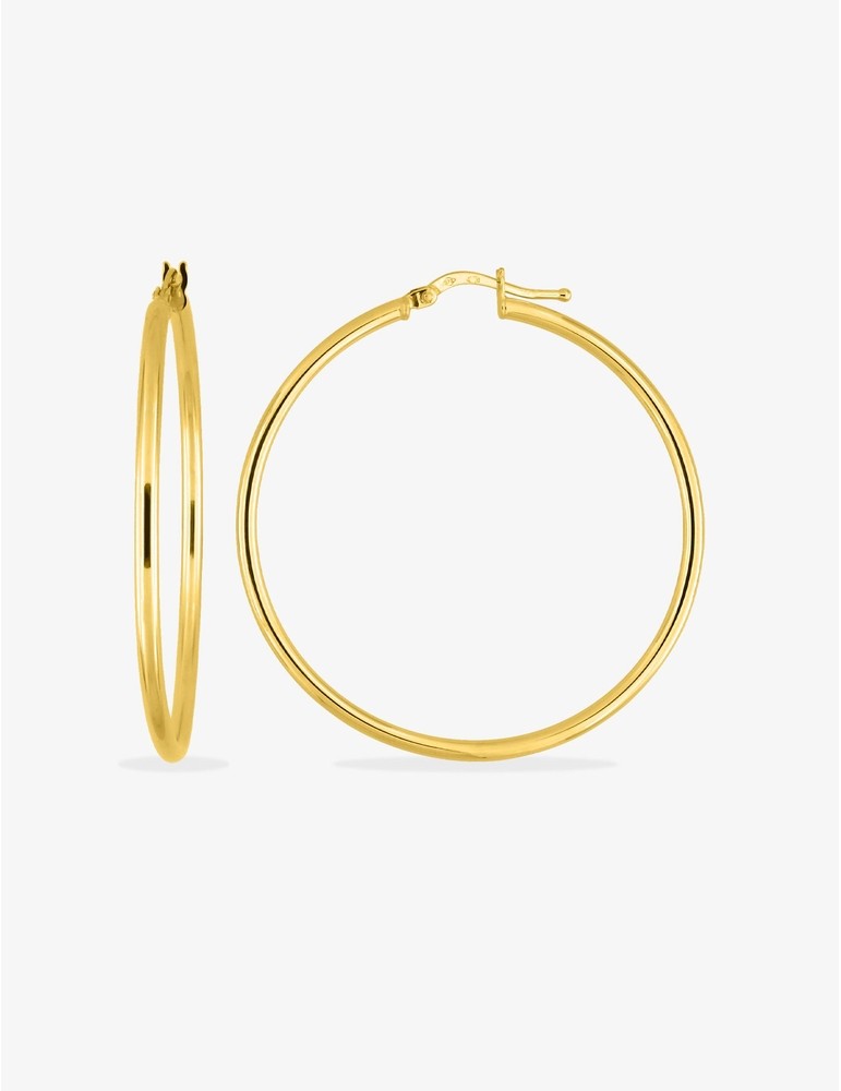 Créoles en or jaune 9ct 40mm 481-13