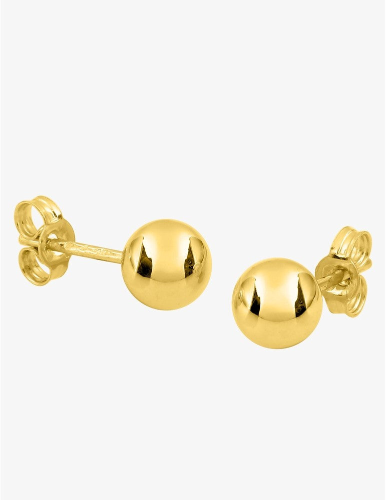 Boucles d'oreilles en or 18 ct boules 7mm 384-457