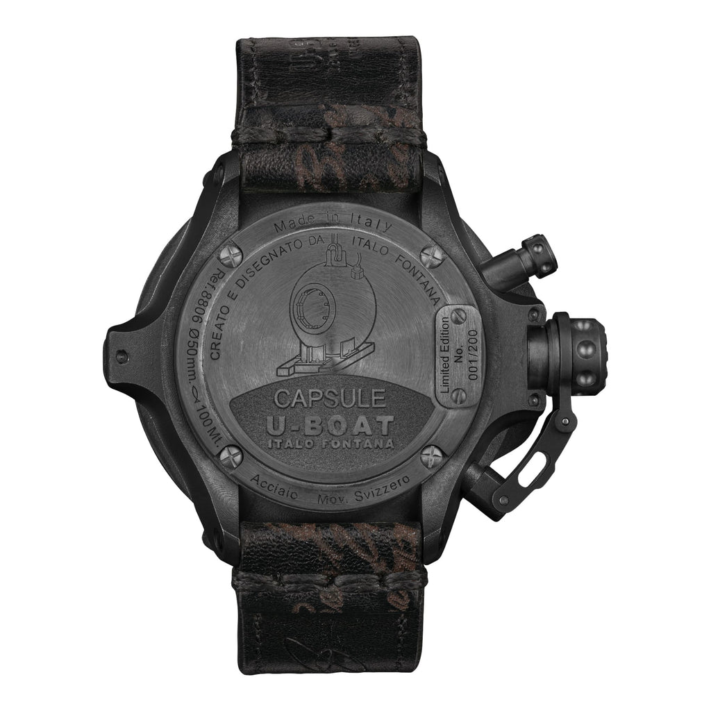 U-BOAT Capsule PVD BK BL - 50mm - Automatic - 8806 