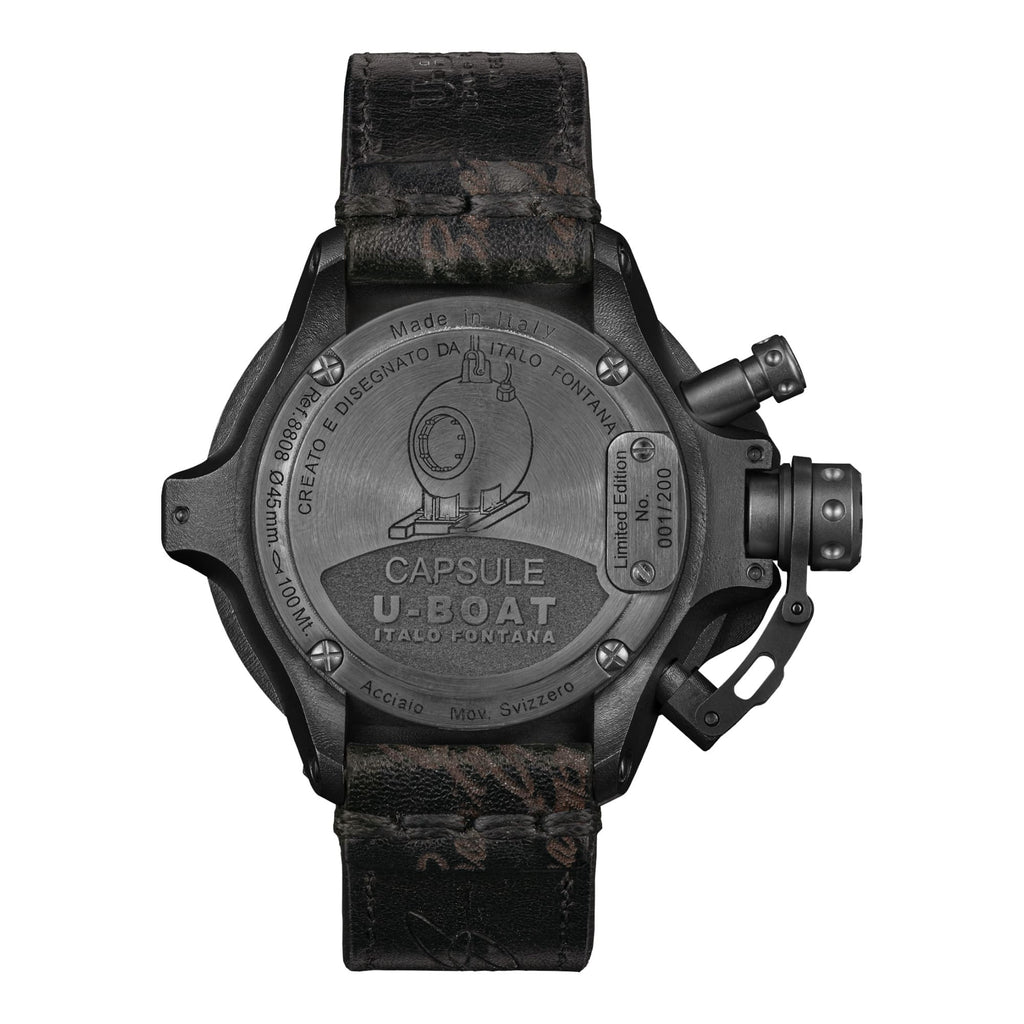 U-BOAT Capsule PVD BK BL - 45mm - Automatic - 8808 