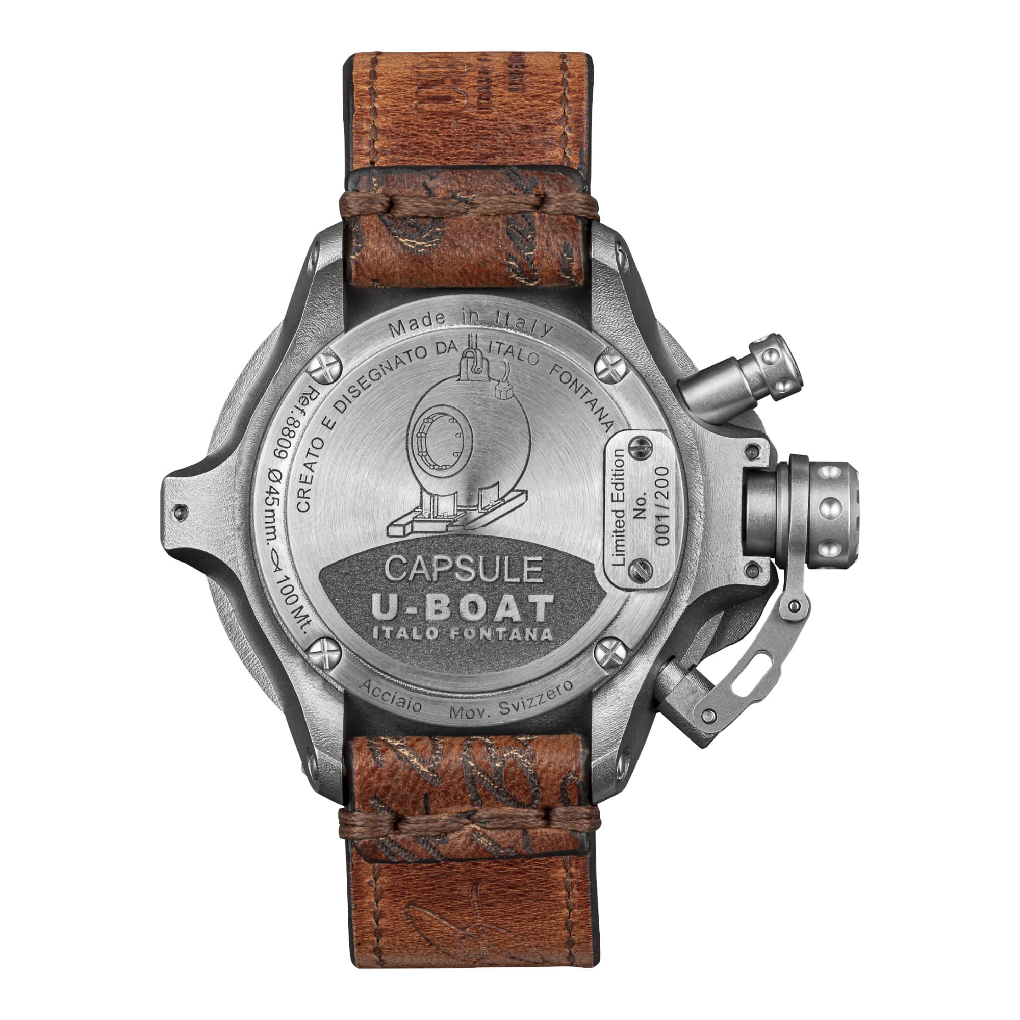 U-BOAT Capsule SS BK BE - 45mm - Automatic - 8809 