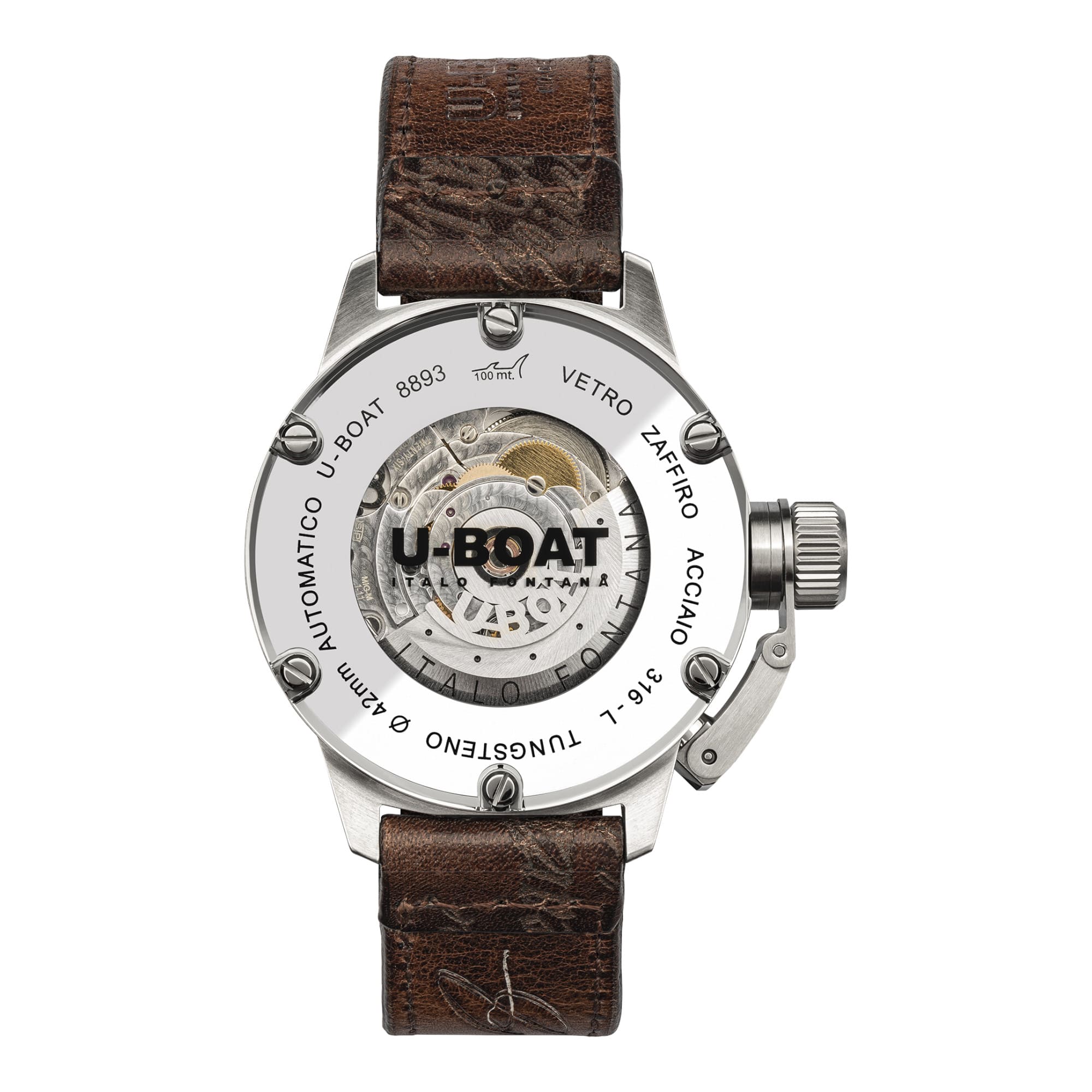 U-BOAT Classico Tungsteno Black - 42mm - Automatic - 8893 