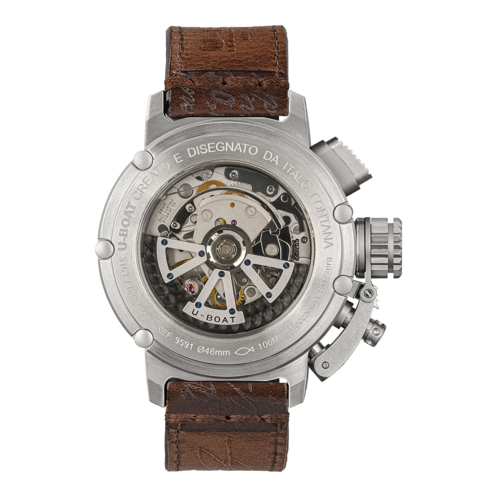 U-BOAT  Chimera Chrono SS Blu - 46 mm - Automatique - 9591