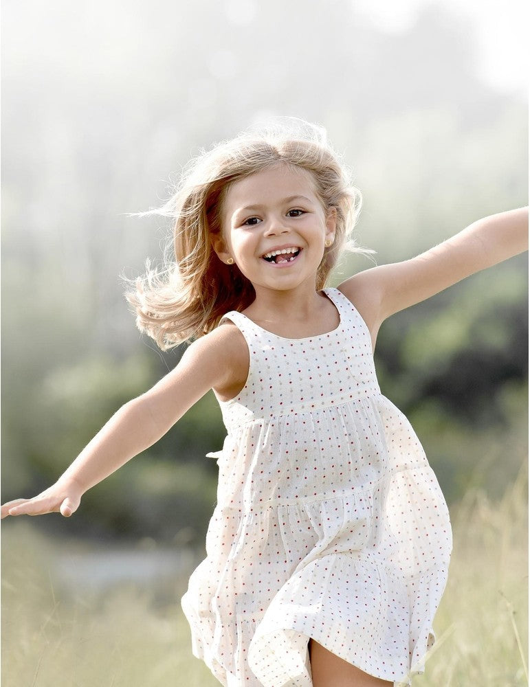 Boucles d'oreilles cœur pour enfant en or 9ct 486-39