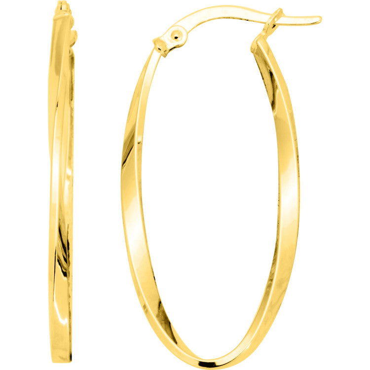 Créoles en or jaune 9ct 480-26