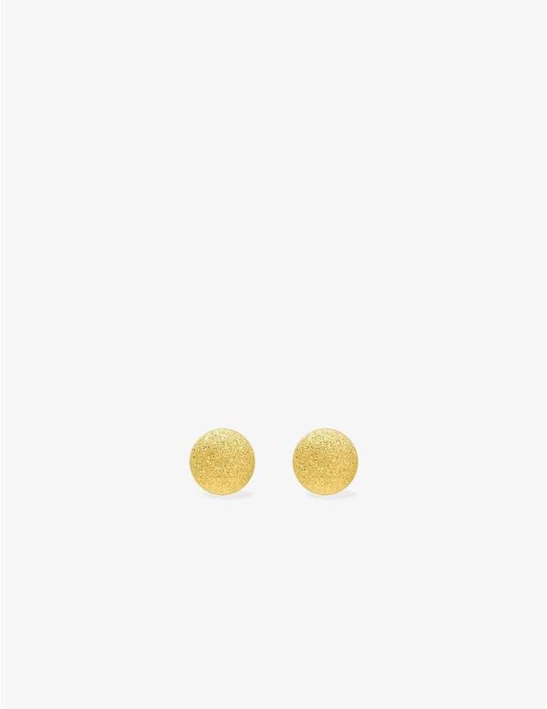 Boucles d'oreilles boules diamantées en or jaune 9 ct 484-117