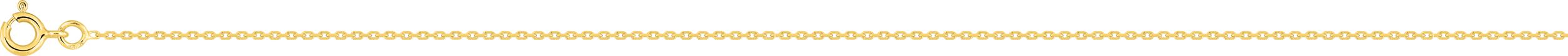 Chaine maille forçat en or jaune 9ct de 1.10mm Taille 45cm 450-608