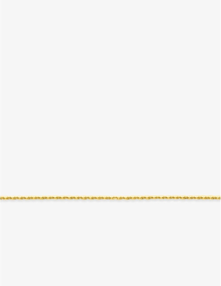 Chaine maille forçat ronde en or jaune 9ct de 1.28mm Taille 45cm 450-611