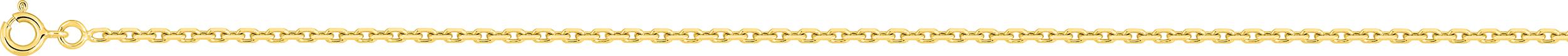 Chaine maille forçat en or jaune 9ct 2.1mm