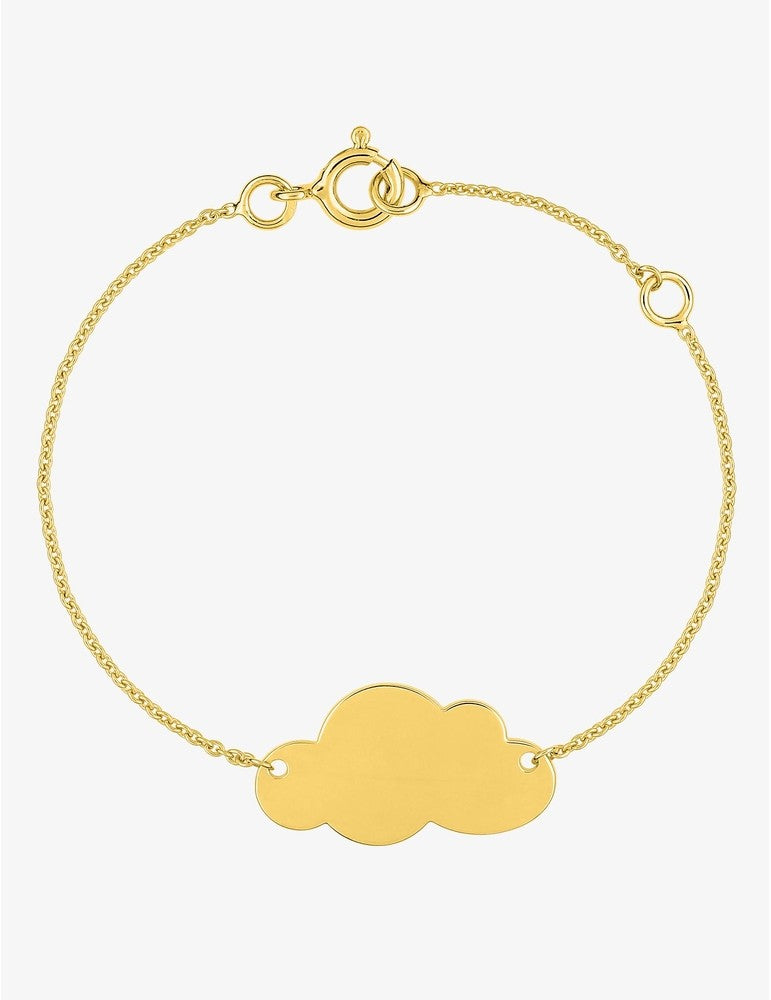 Gourmette nuage en or 9ct 446J236