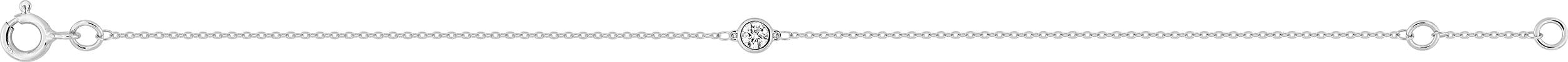 Bracelet en or blanc 9ct et diamants de laboratoire 445L3