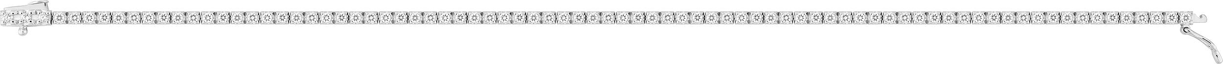 Bracelet rivière en or blanc 9ct et diamants de laboratoire 445L1