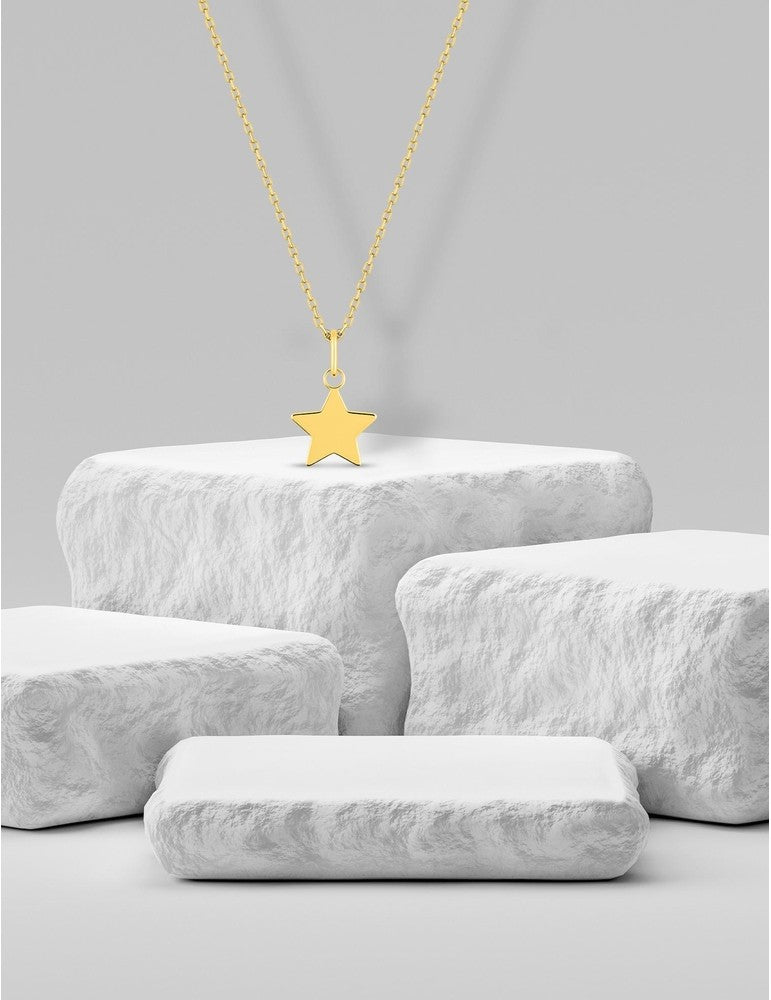 Pendentif étoile en or jaune 9ct 460-75