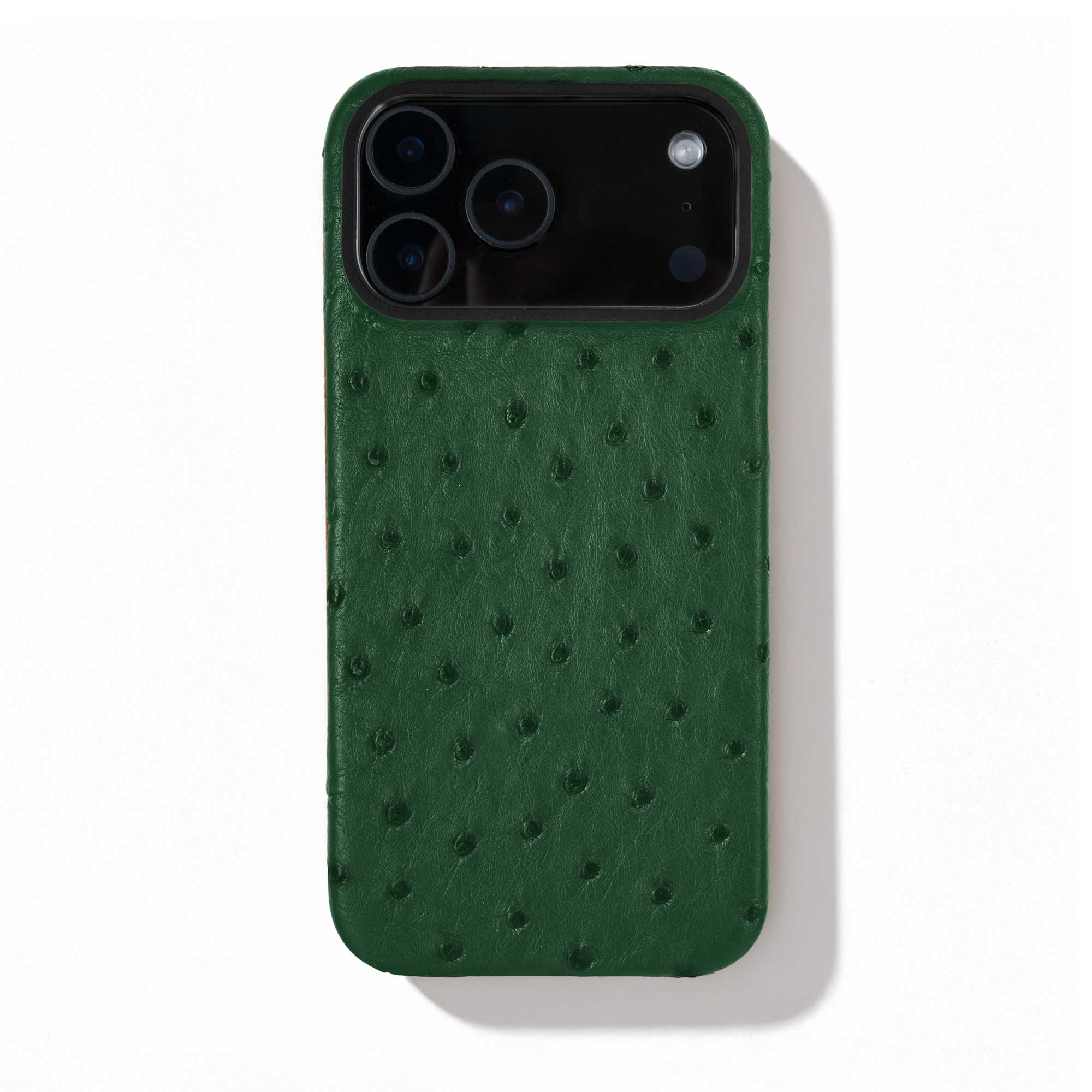 Coque cuir  pour iPhone 17 Pro / Pro Max - Autruche