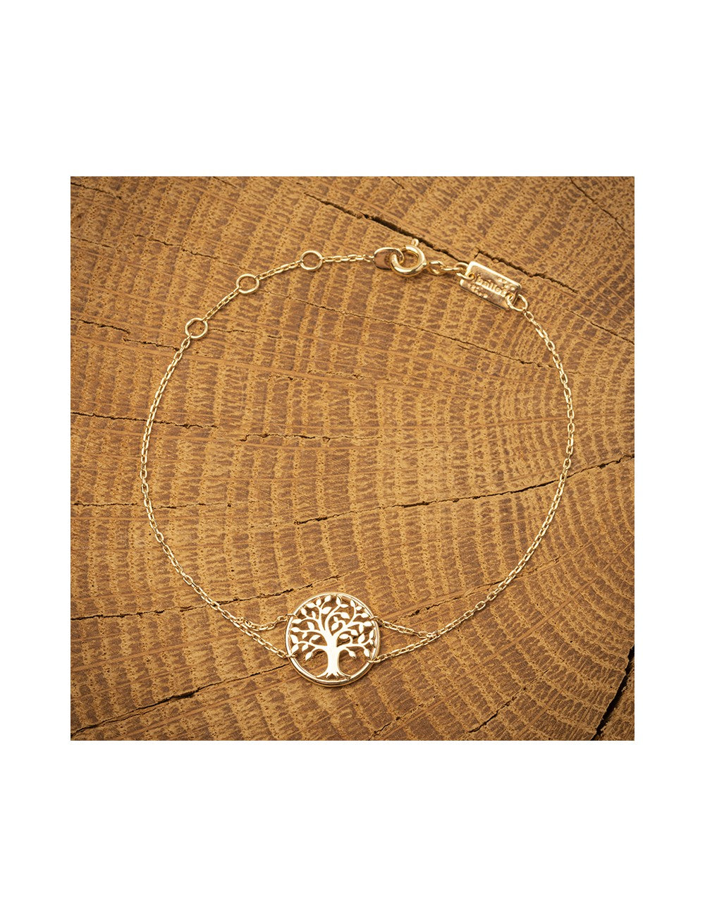 Bracelet en or 9ct arbre de vie 440-55