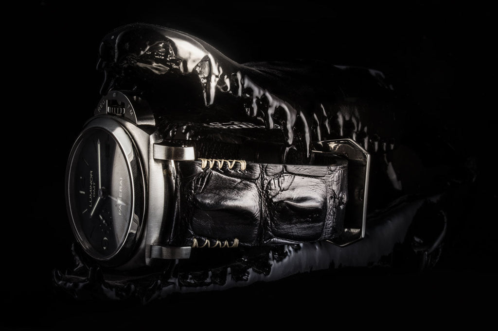 U-Boat - Bracelet-montre cuir - Alligator corné (noir, gris, marron, bleu, vert...)