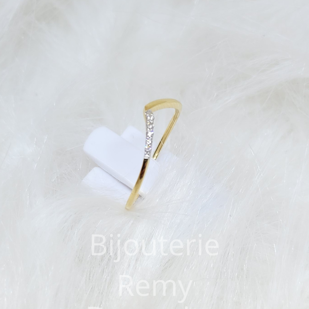 Bague en or jaune et diamants 315-36