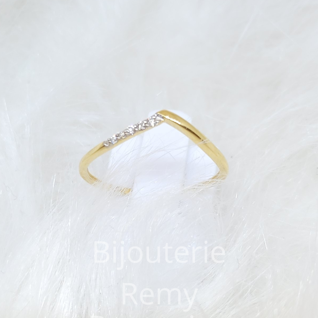 Bague en or jaune et diamants 315-36