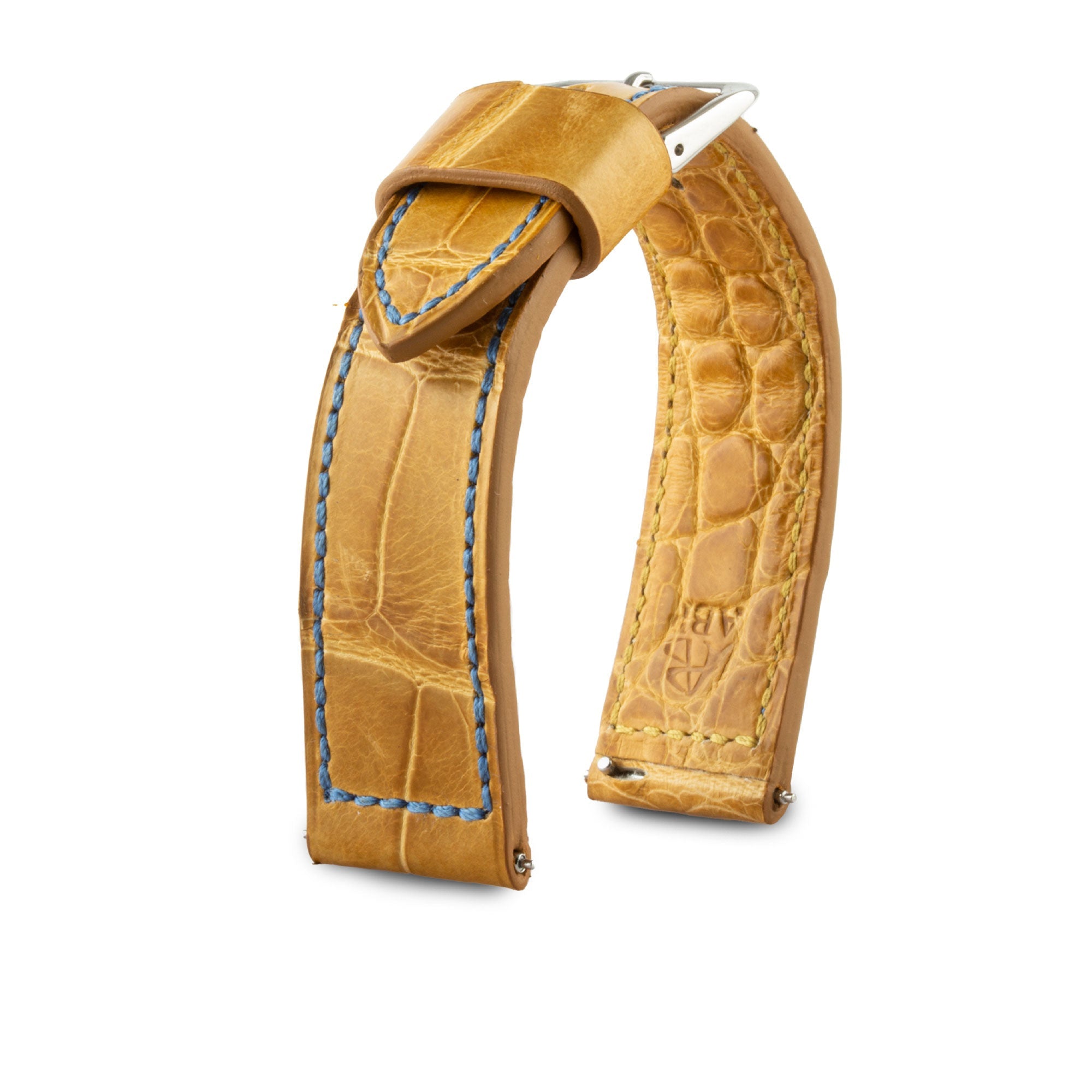 Leather watch strap - Autumn - Honey radika alligator