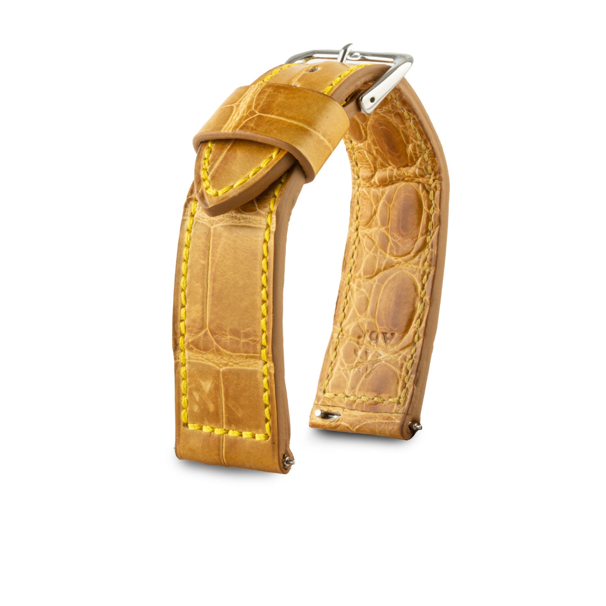 Leather watch strap - Autumn - Honey radika alligator