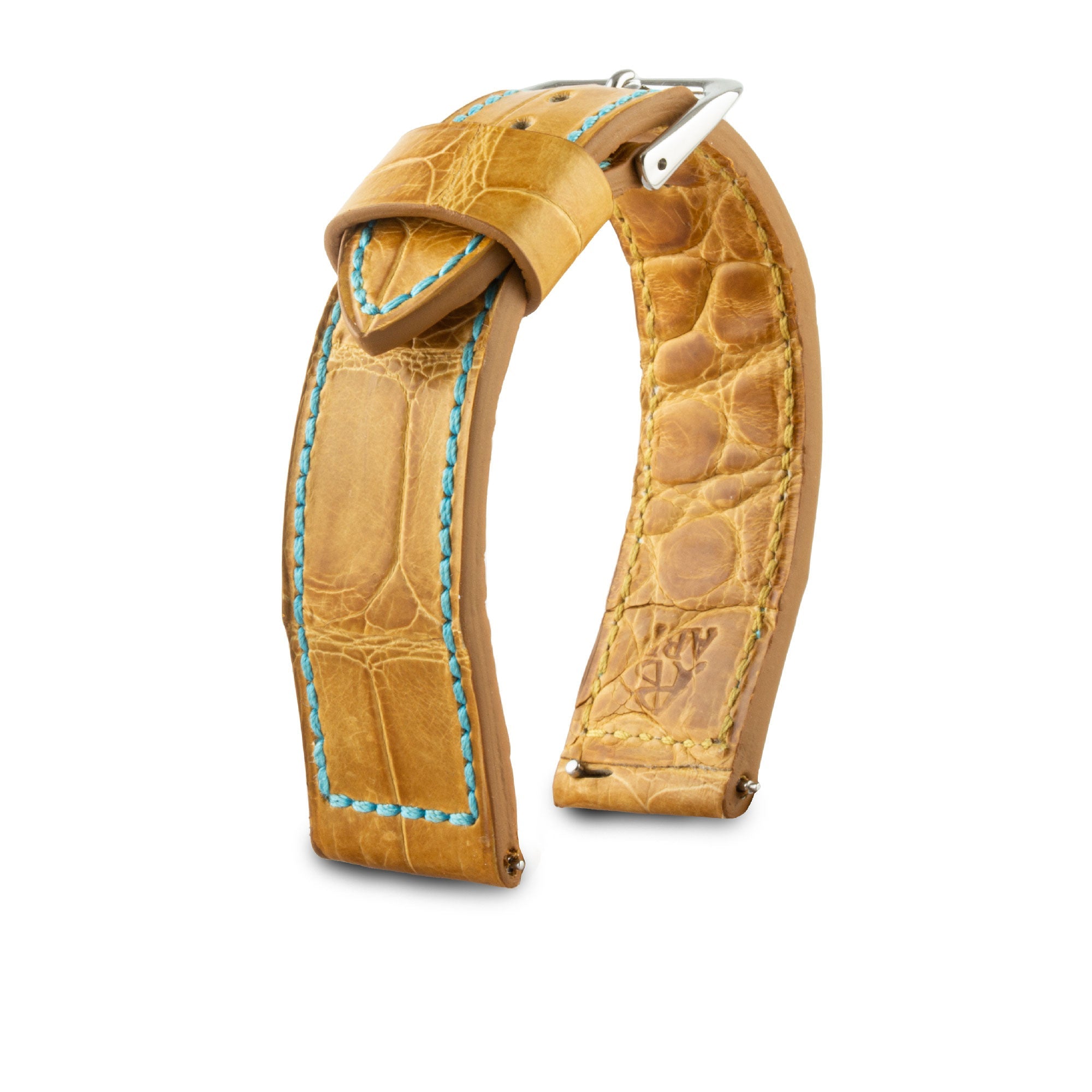 Leather watch strap - Autumn - Honey radika alligator