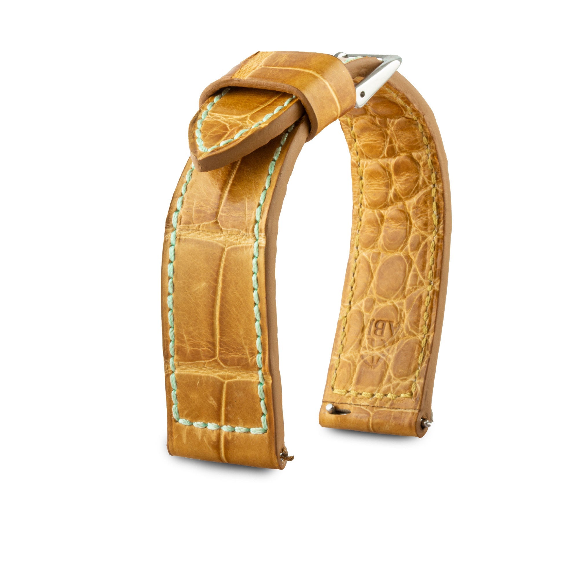 Leather watch strap - Autumn - Honey radika alligator