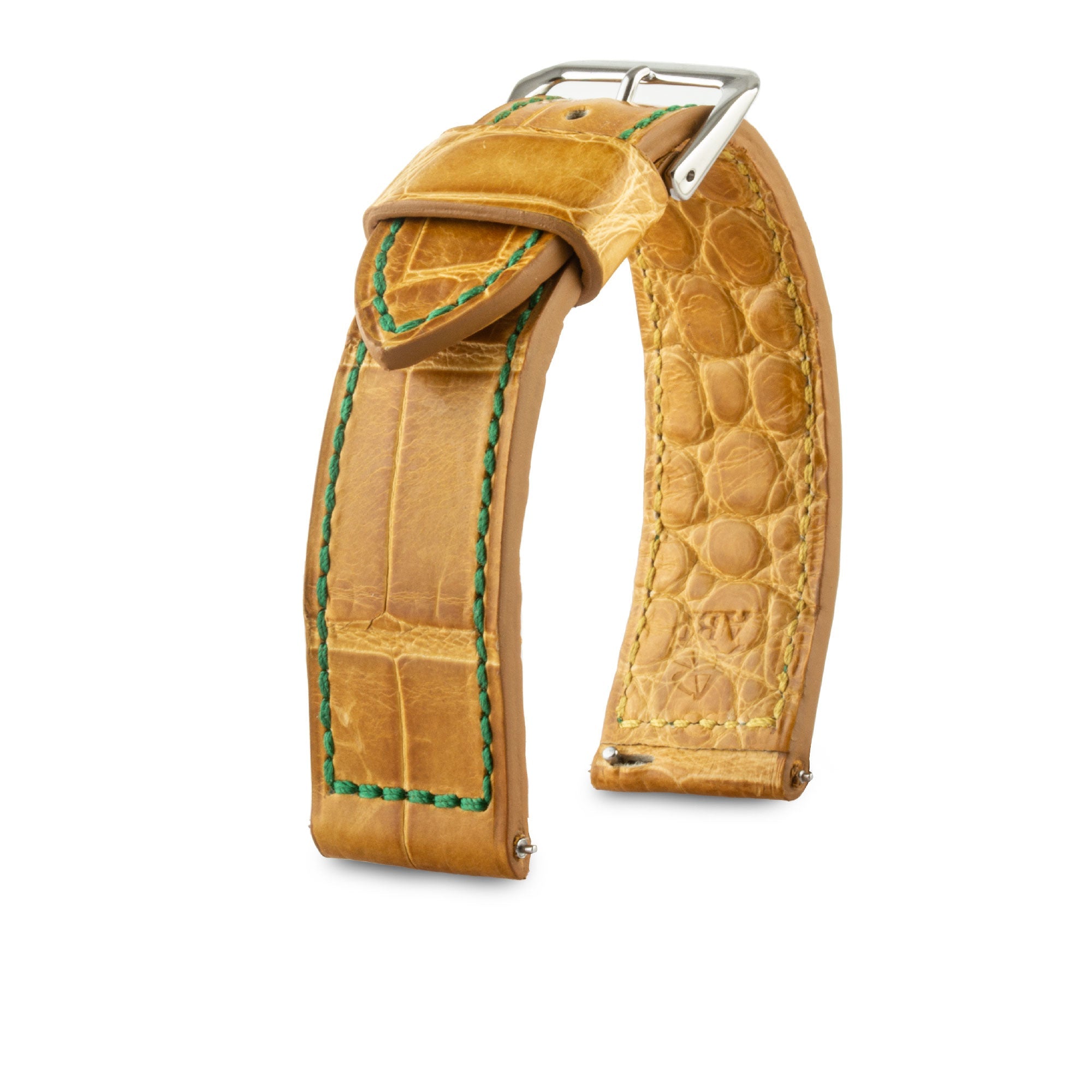 Leather watch strap - Autumn - Honey radika alligator