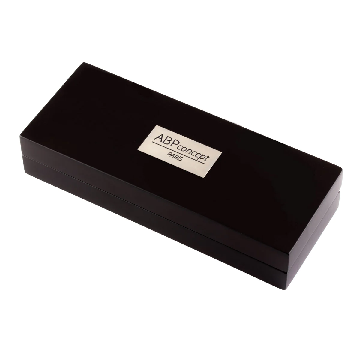 Stylo roller cuir – Acier rhodium – Alligator (noir, bleu, vert, rouge...)