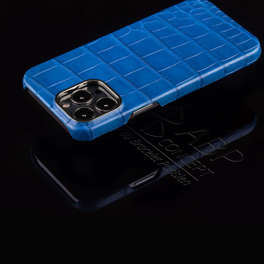Coque cuir pour iPhone 15, 14 & 13 ( Tous modèles )  - Alligator