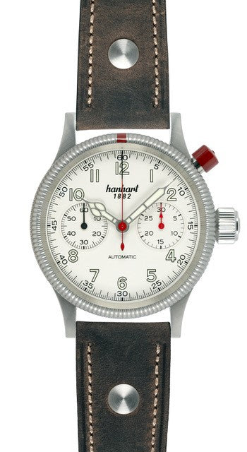 Hanhart 1882 Watch - Pioneer Mk I ecru stitching