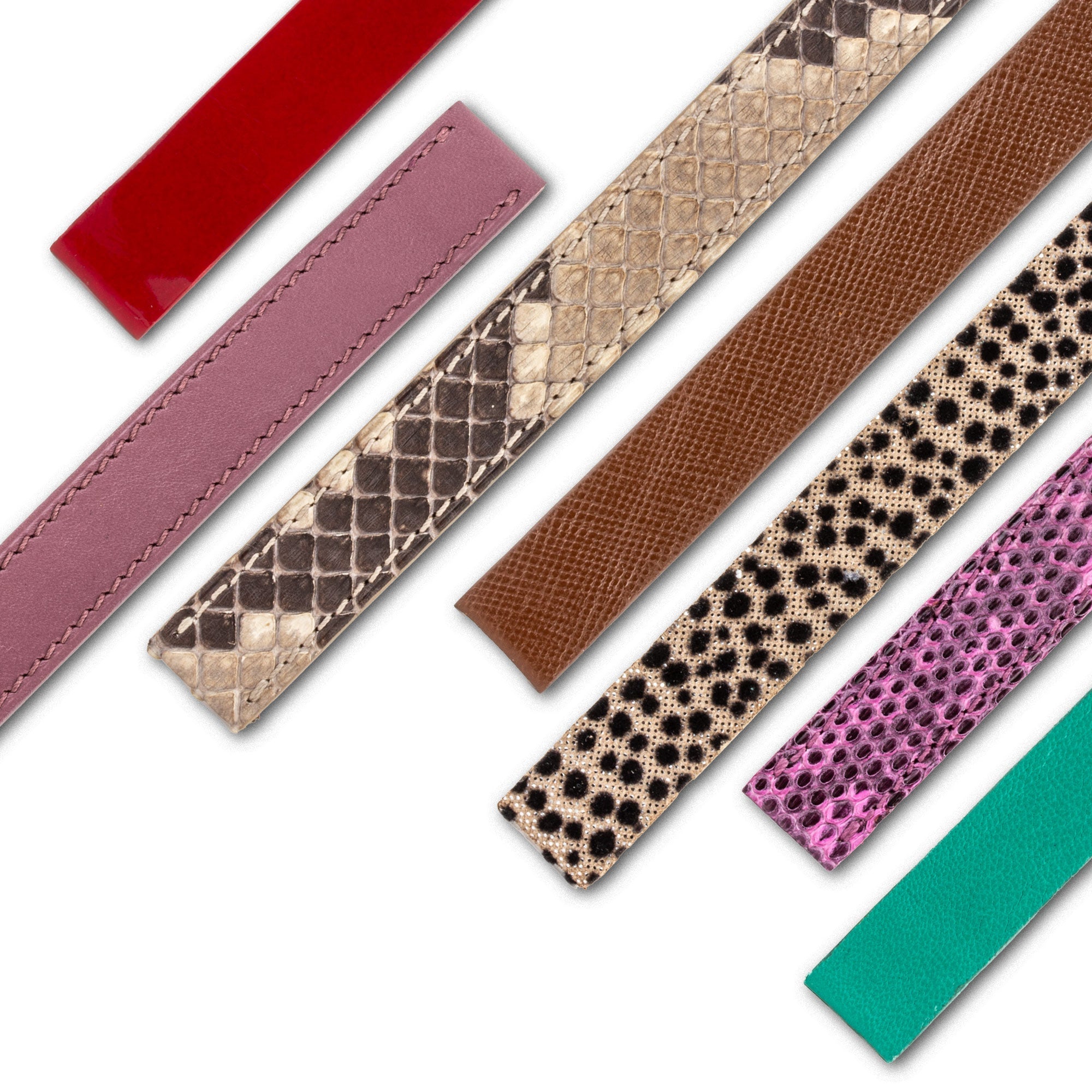 Bracelet-montre Lanière cuir pour montre Poiray (Python, lézard, veau...)