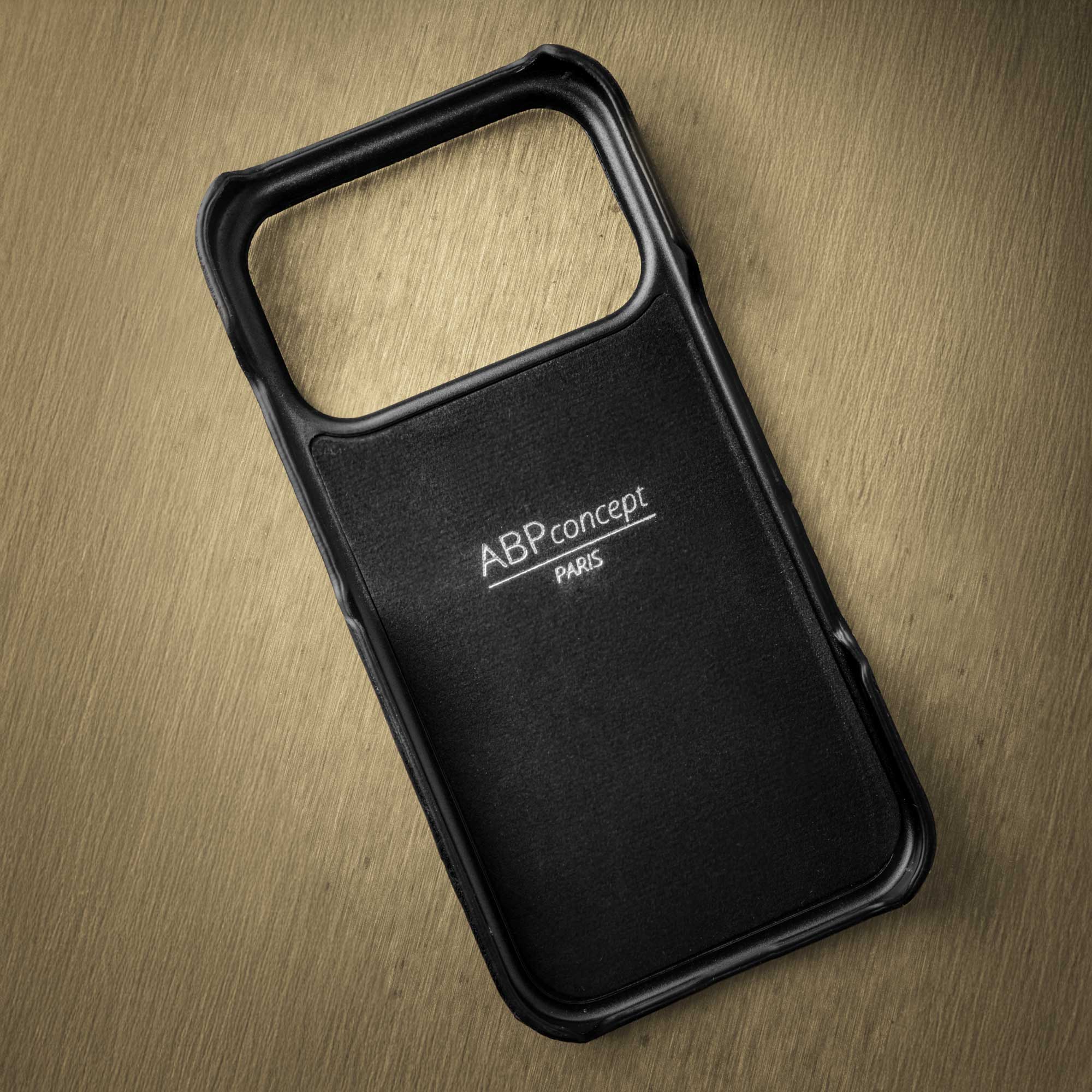 Coque cuir  pour iPhone 17 Pro / Pro Max - Autruche