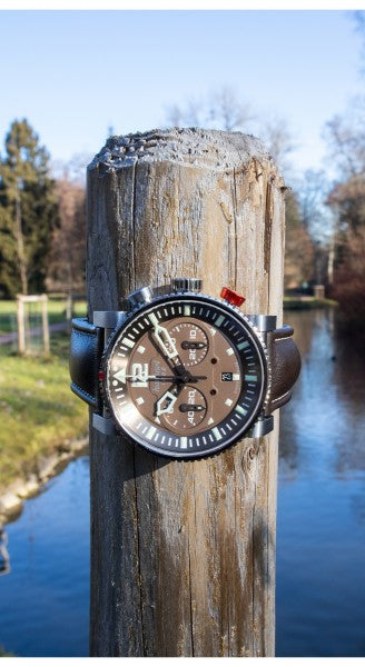 Hanhart 1882 Watch - Primus Pilot Brown