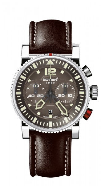 Hanhart 1882 Watch - Primus Pilot Brown