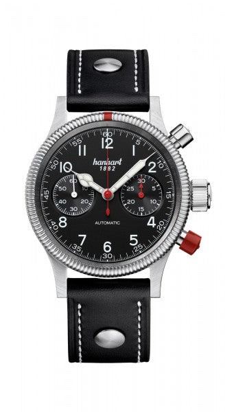 Hanhart 1882 Watch - Pioneer Mk II Black