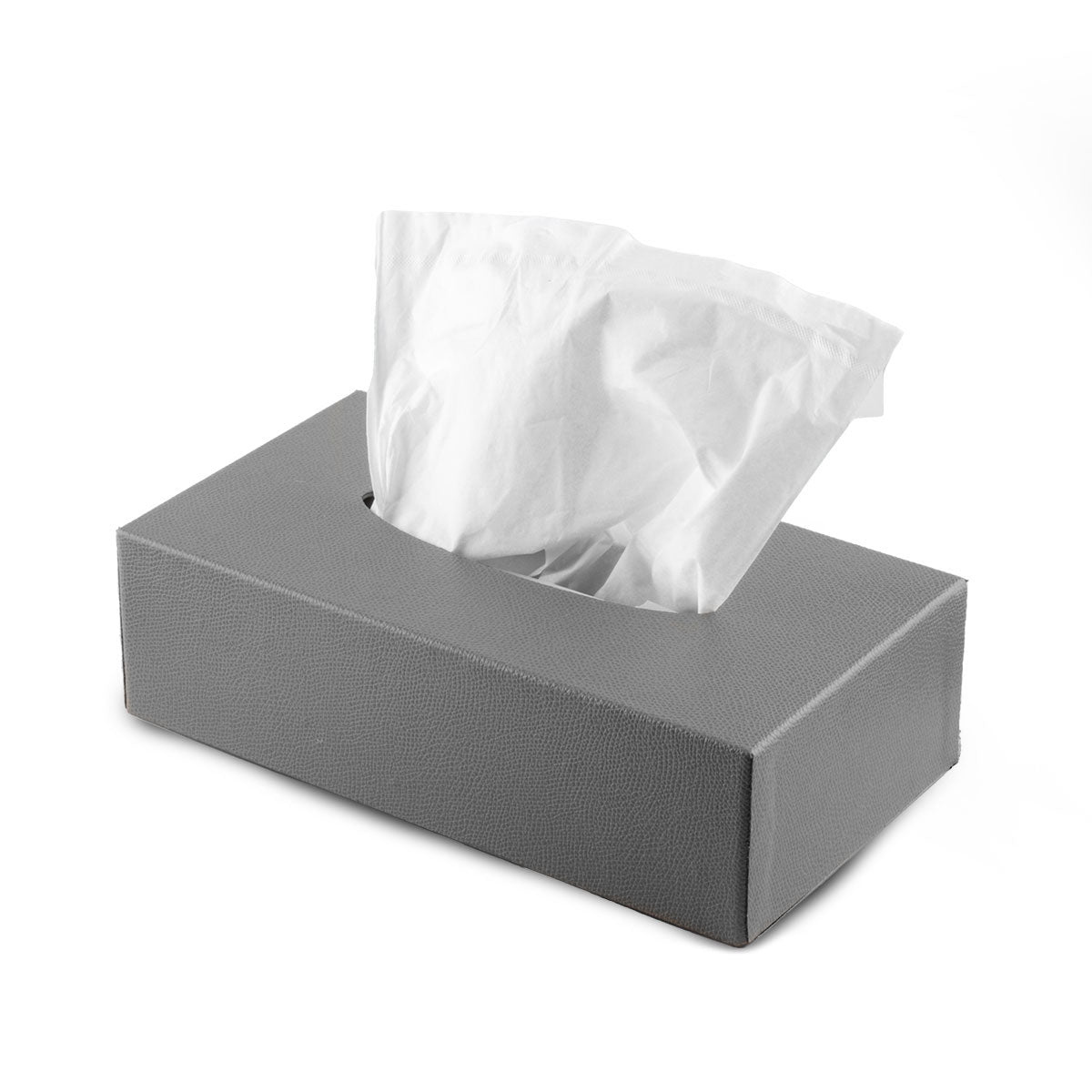 Leather tissue box - Grained calfskin