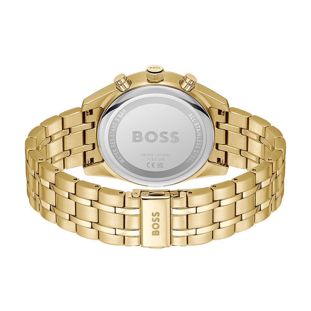 BOSS Men's Sport Luxe Chronograph Watch in Gold Steel 1514152
