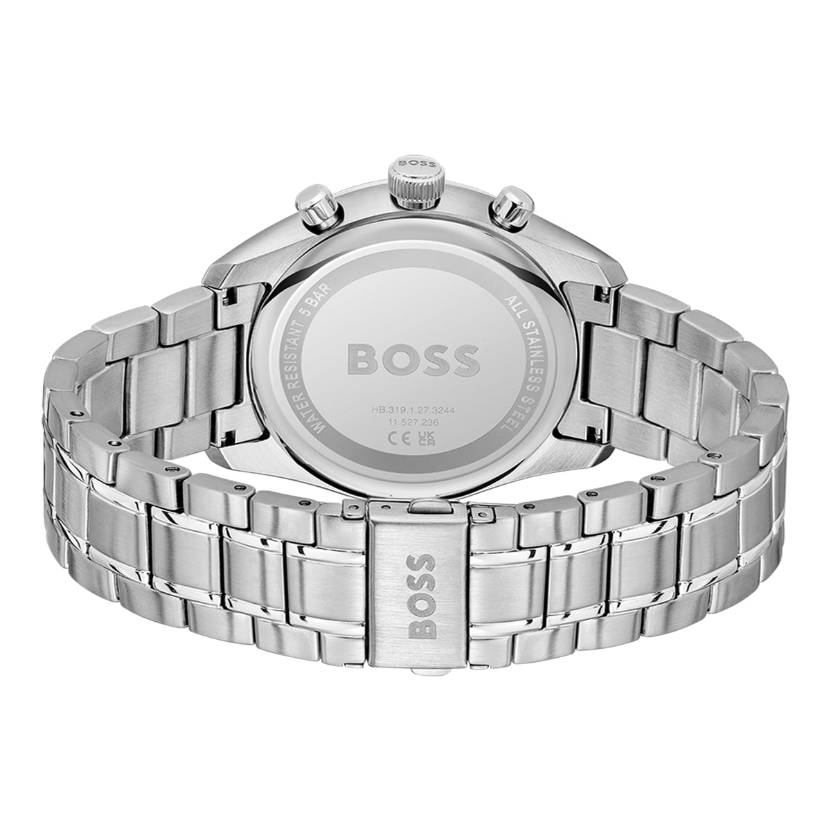 BOSS Men's Grand Prix 44 Chronograph Steel Watch 1514266